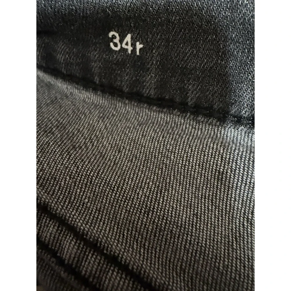Gap 1969 Jeans Mens 34R Washed Black Cotton Regular Fit Denim